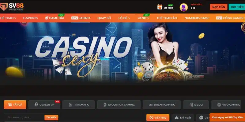 On casino Sv88