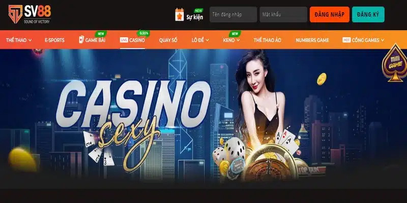 Một số thông tin cơ bản về sảnh Casino Online SV88 cần biết